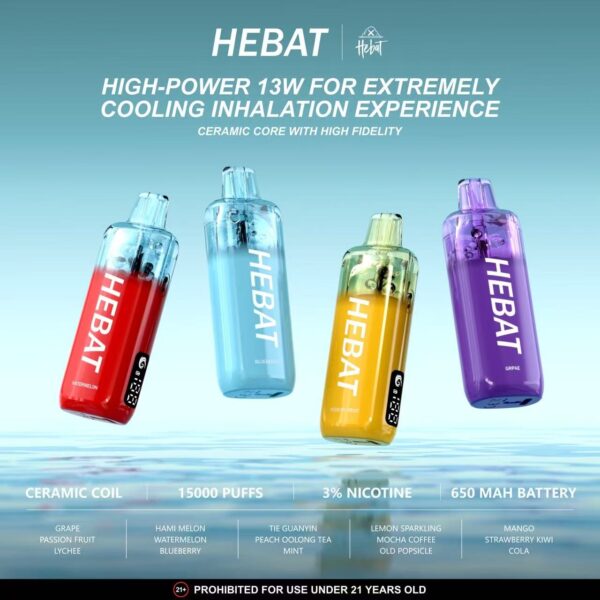 d32cc7f5e4541ff5d0effd4f47acdf3b HEBAT喜貝七代拋棄式🪄15000口可充電🔋透明油倉(任選10隻送一隻口味請備註)